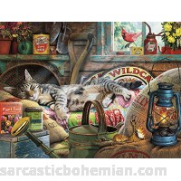 Buffalo Games Cats Collection Laid-Back Tom 750 Piece Jigsaw Puzzle B073Y9HWVZ